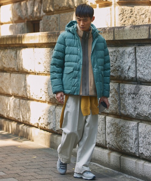 AIGLE(エーグル)の「撥水 プレミアム ダックダウンジャケット(ダウンジャケット/コート・メンズ・ブラック/ダークグリーン・L/M/S)」の6枚目の写真