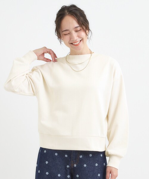 Cutie Blonde（キューティーブロンド）の「【前後2WAY】ボートネックダブルジップカーディガン（カーディガン/ボレロ・レディース・ライトグレー/オフホワイト/チャコールグレー・00）」の7枚目の写真