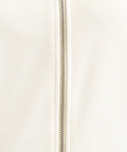 Cutie Blonde（キューティーブロンド）の「【前後2WAY】ボートネックダブルジップカーディガン（カーディガン/ボレロ・レディース・ライトグレー/オフホワイト/チャコールグレー・00）」の10枚目の写真