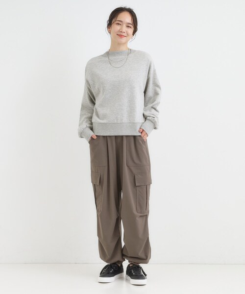 Cutie Blonde（キューティーブロンド）の「【前後2WAY】ボートネックダブルジップカーディガン（カーディガン/ボレロ・レディース・ライトグレー/オフホワイト/チャコールグレー・00）」の16枚目の写真