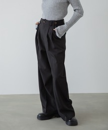 Bab | 【S・Mサイズ展開】ツータックパンツ(スラックス)