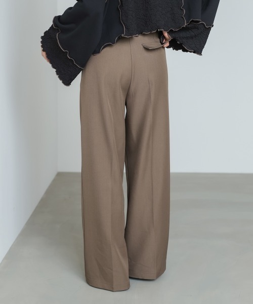 Bab（バブ）の「【S・Mサイズ展開】ツータックパンツ（スラックス・レディース・ベージュ/ブラウン/ブラック・S/M）」の21枚目の写真