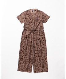 THOUSAND MILE（サウザンドマイル）の「[L's]SHORT SLEEVE ALL IN ONE NY/PU PRINT/ショートスリーブオールインワン プリント（サロペット/オーバーオール）」