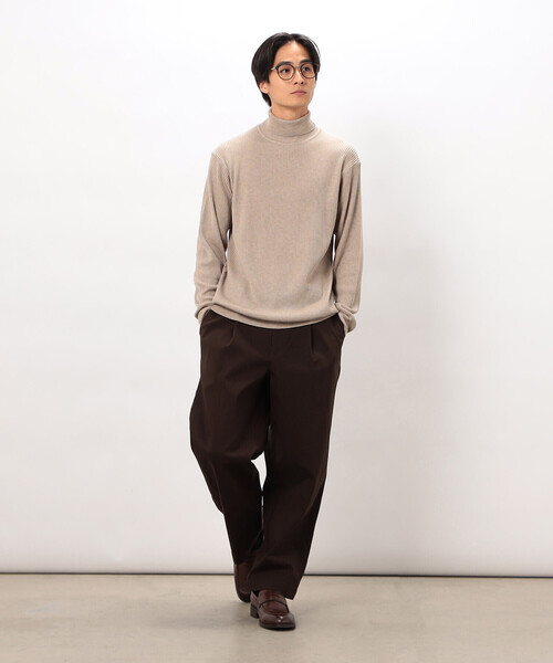 COMME CA ISM（コムサイズム）の「日本の色 リブタートルニット（ニット/セーター・メンズ・レッド/ブラック/ブルー/グレー/イエロー/ベージュ・MEDIUM/LARGE/SMALL）」の10枚目の写真