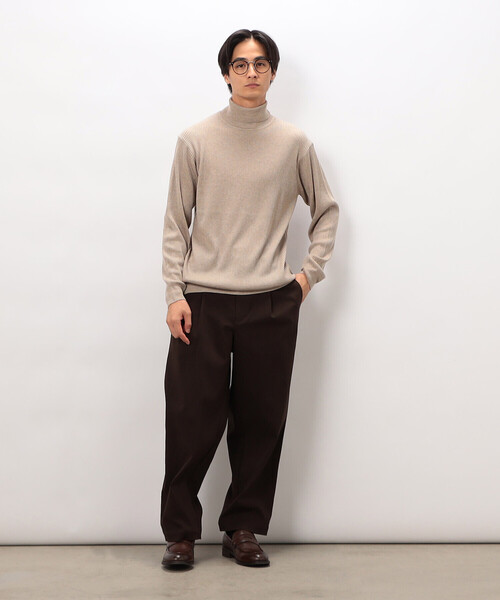 COMME CA ISM（コムサイズム）の「日本の色 リブタートルニット（ニット/セーター・メンズ・レッド/ブラック/ブルー/グレー/イエロー/ベージュ・MEDIUM/LARGE/SMALL）」の12枚目の写真