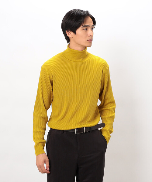 COMME CA ISM（コムサイズム）の「日本の色 リブタートルニット（ニット/セーター・メンズ・レッド/ブラック/ブルー/グレー/イエロー/ベージュ・MEDIUM/LARGE/SMALL）」の17枚目の写真