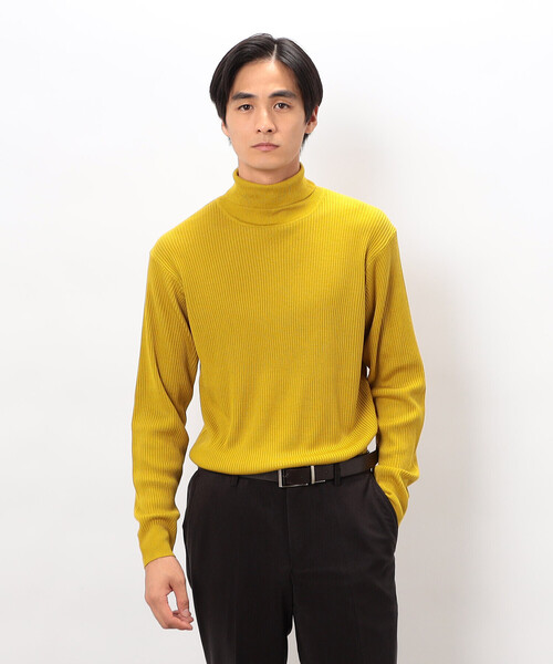 COMME CA ISM（コムサイズム）の「日本の色 リブタートルニット（ニット/セーター・メンズ・レッド/ブラック/ブルー/グレー/イエロー/ベージュ・MEDIUM/LARGE/SMALL）」の18枚目の写真