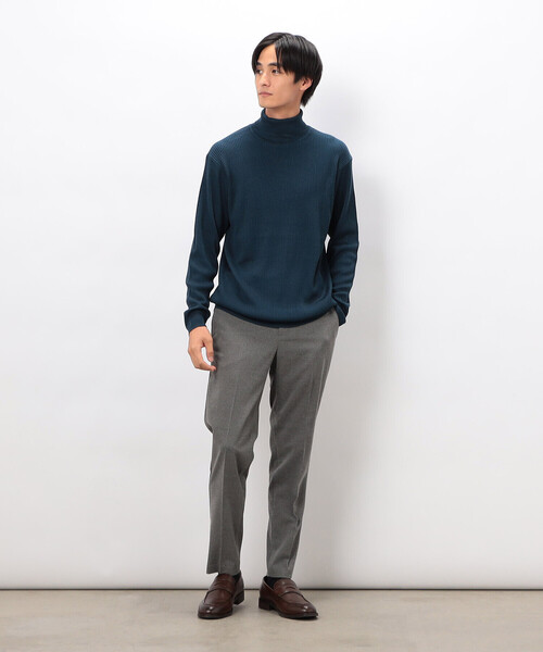 COMME CA ISM（コムサイズム）の「日本の色 リブタートルニット（ニット/セーター・メンズ・レッド/ブラック/ブルー/グレー/イエロー/ベージュ・MEDIUM/LARGE/SMALL）」の20枚目の写真