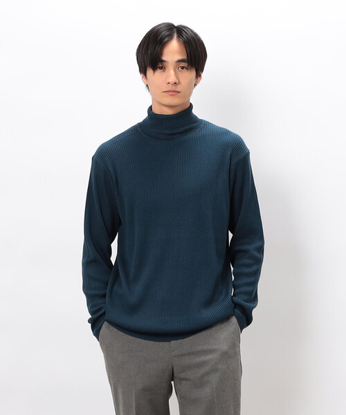 COMME CA ISM（コムサイズム）の「日本の色 リブタートルニット（ニット/セーター・メンズ・レッド/ブラック/ブルー/グレー/イエロー/ベージュ・MEDIUM/LARGE/SMALL）」の21枚目の写真