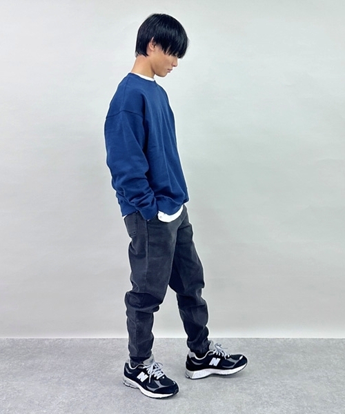 GLAZOS（グラソス）の「ストレッチデニム・ジョガーパンツ（その他パンツ・キッズ・ブラック/ライトブルー/ダークブルー・S/L/LL/M）」の11枚目の写真