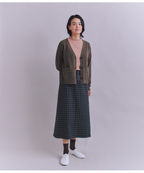 SIPULI（シプリ）の「【ウォッシャブル】Woolish Block Check 切替スカート（スカート・レディース・ブラック/アイボリー・2）」の21枚目の写真