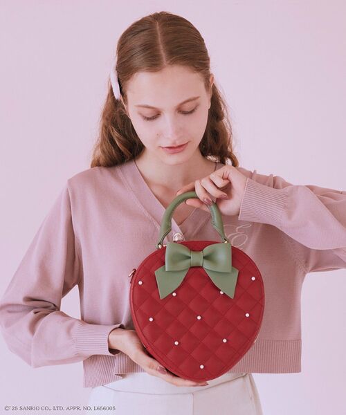 いちご新聞 メゾンドフルール ショルダーバッグ サンリオ いちごの王さま いちごの王さま」がMaison de FLEURに初登場！「月間いちご新聞