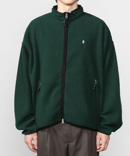 GYMPHLEX（ジムフレックス）の「Gymphlex | フリース スタンドカラージャケット MEN（その他アウター・メンズ・ブラック/グリーン・M/L）」の12枚目の写真