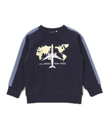 BeBe | 【JALコラボ】飛行機刺しゅう袖切り替えラグラントレーナー(スウェット)