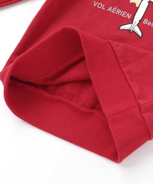 BeBe（ベベ）の「【JALコラボ】飛行機刺しゅう袖切り替えラグラントレーナー（スウェット・キッズ・レッド/ネイビー・130cm/120cm/100cm/110cm）」の22枚目の写真