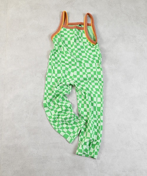 MARKEY'S（マーキーズ）の「総柄ジャガードサロペット（サロペット/オーバーオール・キッズ・ブラック系その他/ライトグリーン/イエロー系その他・70/120/110/100/90/80）」の5枚目の写真