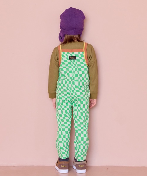 MARKEY'S（マーキーズ）の「総柄ジャガードサロペット（サロペット/オーバーオール・キッズ・ブラック系その他/ライトグリーン/イエロー系その他・70/120/110/100/90/80）」の14枚目の写真