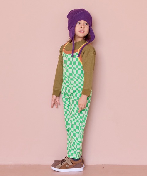 MARKEY'S（マーキーズ）の「総柄ジャガードサロペット（サロペット/オーバーオール・キッズ・ブラック系その他/ライトグリーン/イエロー系その他・70/120/110/100/90/80）」の10枚目の写真