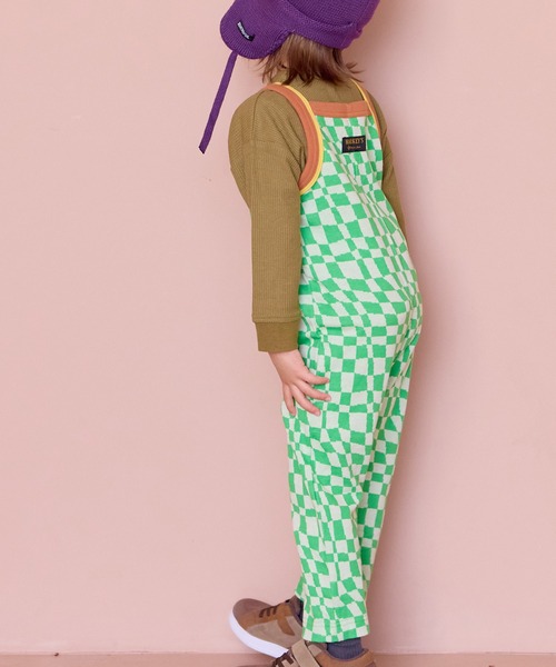 MARKEY'S（マーキーズ）の「総柄ジャガードサロペット（サロペット/オーバーオール・キッズ・ブラック系その他/ライトグリーン/イエロー系その他・70/120/110/100/90/80）」の12枚目の写真