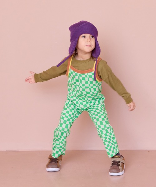 MARKEY'S（マーキーズ）の「総柄ジャガードサロペット（サロペット/オーバーオール・キッズ・ブラック系その他/ライトグリーン/イエロー系その他・70/120/110/100/90/80）」の7枚目の写真