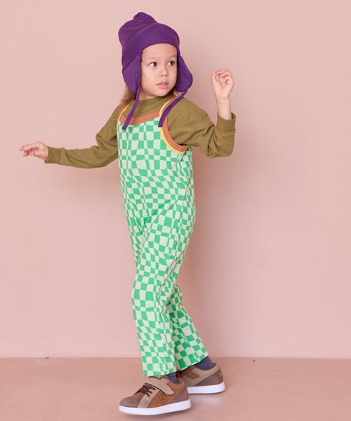 MARKEY'S（マーキーズ）の「総柄ジャガードサロペット（サロペット/オーバーオール・キッズ・ブラック系その他/ライトグリーン/イエロー系その他・70/120/110/100/90/80）」の11枚目の写真