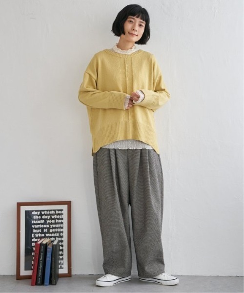 LBC（エルビーシー）の「モールタックカーブパンツ（その他パンツ・レディース・ベージュ/その他1/ブラック・M/L）」の12枚目の写真