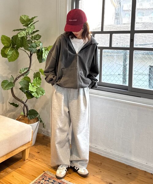 Franklin Climbing（フランクリンクライミング）の「【Franklin Climbing】ユニセックスビンテージスウェットジップフーディー（パーカー・メンズ・オリーブ/チャコールグレー/ライトグレー・MEDIUM/LARGE）」の19枚目の写真