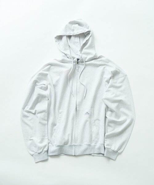 Franklin Climbing（フランクリンクライミング）の「【Franklin Climbing】ユニセックスビンテージスウェットジップフーディー（パーカー・メンズ・オリーブ/チャコールグレー/ライトグレー・MEDIUM/LARGE）」の8枚目の写真