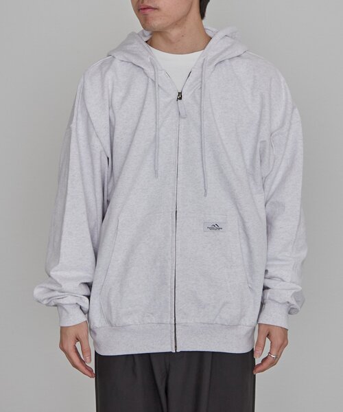 Franklin Climbing（フランクリンクライミング）の「【Franklin Climbing】ユニセックスビンテージスウェットジップフーディー（パーカー・メンズ・オリーブ/チャコールグレー/ライトグレー・MEDIUM/LARGE）」の11枚目の写真