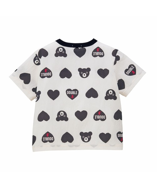 DOUBLE_B(ダブルビー)の「イエナカ総柄半袖Tシャツ(Tシャツ/カットソー・キッズ・ネイビー/オレンジ/ホワイト×ブラック/サックスブルー・80cm/90cm/100cm/110cm/120cm/130cm)」の5枚目の写真