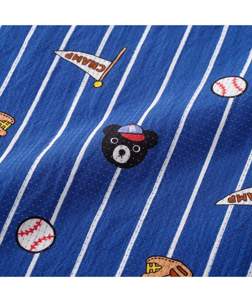 DOUBLE_B(ダブルビー)の「イエナカ総柄半袖Tシャツ(Tシャツ/カットソー・キッズ・ネイビー/オレンジ/ホワイト×ブラック/サックスブルー・80cm/90cm/100cm/110cm/120cm/130cm)」の8枚目の写真