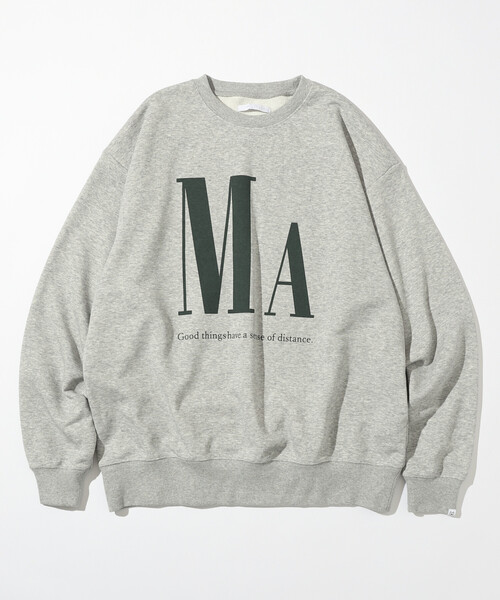 Firsthand（ファーストハンド）の「MA Firsthand/マ ファーストハンド MA プリントロゴ クルーネックスウェット / 裏毛 / リラックスフィット（スウェット・メンズ・オリーブ/ブラック/グレー・MEDIUM/LARGE）」の7枚目の写真