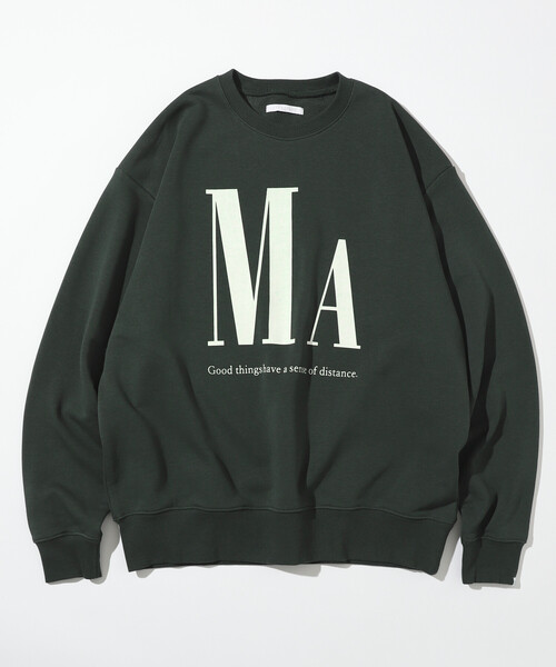 Firsthand（ファーストハンド）の「MA Firsthand/マ ファーストハンド MA プリントロゴ クルーネックスウェット / 裏毛 / リラックスフィット（スウェット・メンズ・オリーブ/ブラック/グレー・MEDIUM/LARGE）」の9枚目の写真