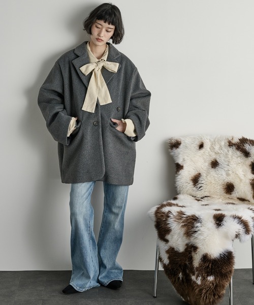 OST TO-Y レコード original 帯付き　極美品 ウールライクダディジャケットコート（チェスターコート）｜THE YOn