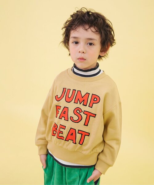 BREEZE（ブリーズ）の「【WEB限定】カラフルビックロゴトレーナー_ジュニア対応（スウェット・キッズ・ブラウン/ピンク/ネイビー/イエロー・120/130/90/140/110/100）」の3枚目の写真