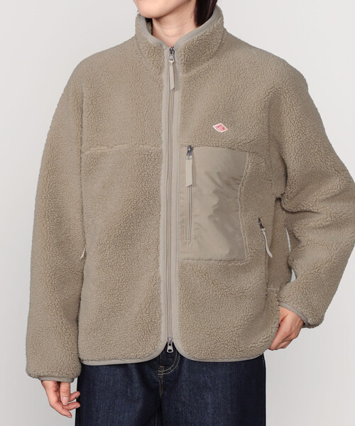 DANTON | ライトボア スタンドカラージャケット WOMEN（ブルゾン