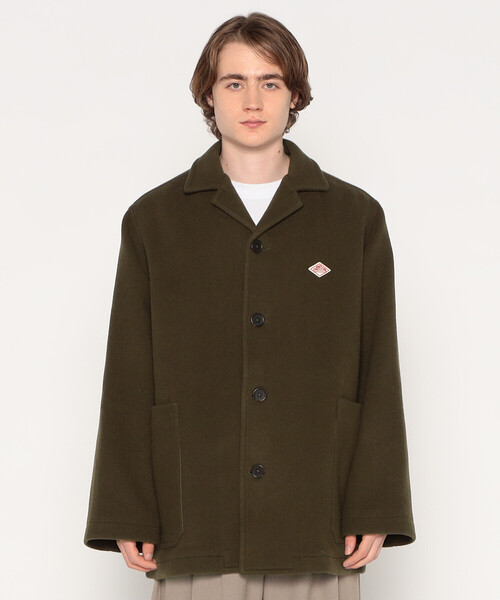MEN'S WOOL MELTON WORK JACKET（その他アウター）｜DANTON（ダントン