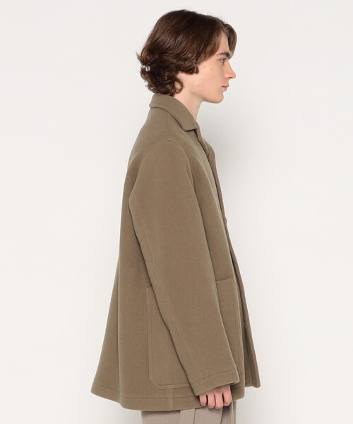 MEN'S WOOL MELTON WORK JACKET（その他アウター）｜DANTON（ダントン