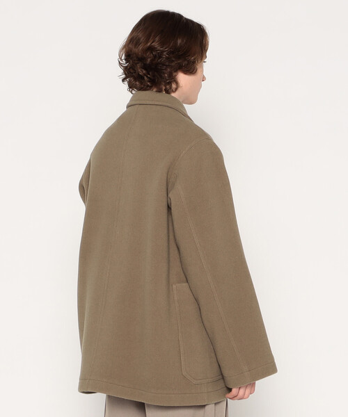 MEN'S WOOL MELTON WORK JACKET（その他アウター）｜DANTON（ダントン