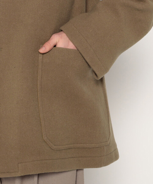 MEN'S WOOL MELTON WORK JACKET（その他アウター）｜DANTON（ダントン