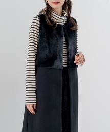 refinedworks | 【refinedworks】きれいめ派 の方にオススメしたい ファー付きジレ!(ベスト)