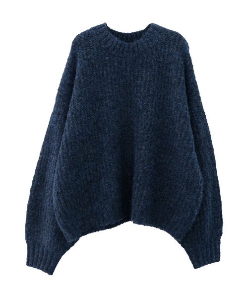 aquagarage(アクアガレージ)の「アルパカ風ニットトップス(ニット/セーター・レディース・ブラウン/ネイビー/チャコール・M)」の13枚目の写真