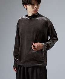 NULL（ヌル）の「【nl】ベロア素材 ハイネック プルオーバー（Tシャツ/カットソー）」