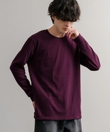ストレッチフリースクルーネック長袖Tシャツ