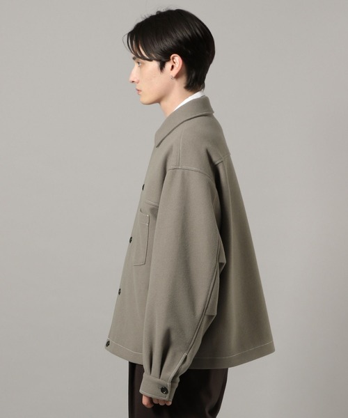 RAGEBLUE(レイジブルー)の「WOOLLYTEC STITCH JACKET / ウーリーテックステッチジャケット(ブルゾン・メンズ・ベージュ/ネイビー/ブラック/グレー・SMALL/MEDIUM/LARGE)」の12枚目の写真