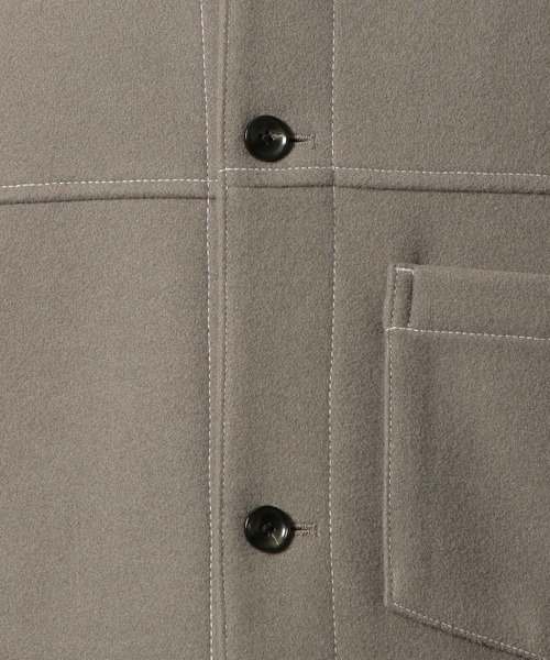 RAGEBLUE(レイジブルー)の「WOOLLYTEC STITCH JACKET / ウーリーテックステッチジャケット(ブルゾン・メンズ・ベージュ/ネイビー/ブラック/グレー・SMALL/MEDIUM/LARGE)」の9枚目の写真