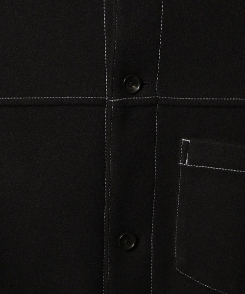 RAGEBLUE(レイジブルー)の「WOOLLYTEC STITCH JACKET / ウーリーテックステッチジャケット(ブルゾン・メンズ・ベージュ/ネイビー/ブラック/グレー・SMALL/MEDIUM/LARGE)」の10枚目の写真