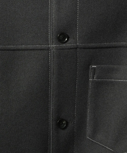 RAGEBLUE(レイジブルー)の「WOOLLYTEC STITCH JACKET / ウーリーテックステッチジャケット(ブルゾン・メンズ・ベージュ/ネイビー/ブラック/グレー・SMALL/MEDIUM/LARGE)」の11枚目の写真