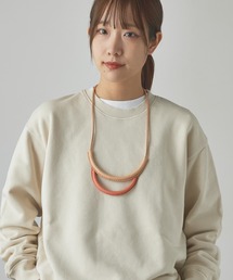 Crescioni | crescioni/クレッシオーニ arc necklace ラティーゴレザー ハンドメイドネックレス(ネックレス)