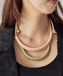 crescioni クレッシオーニ レザーネックレス ブラウン fridge ネックレス 「crescioni」クレッシオーニ circuit